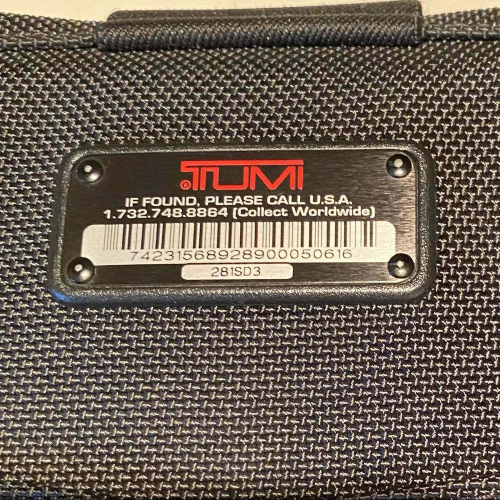 TUMI Black Nylon Laptop Sleeve